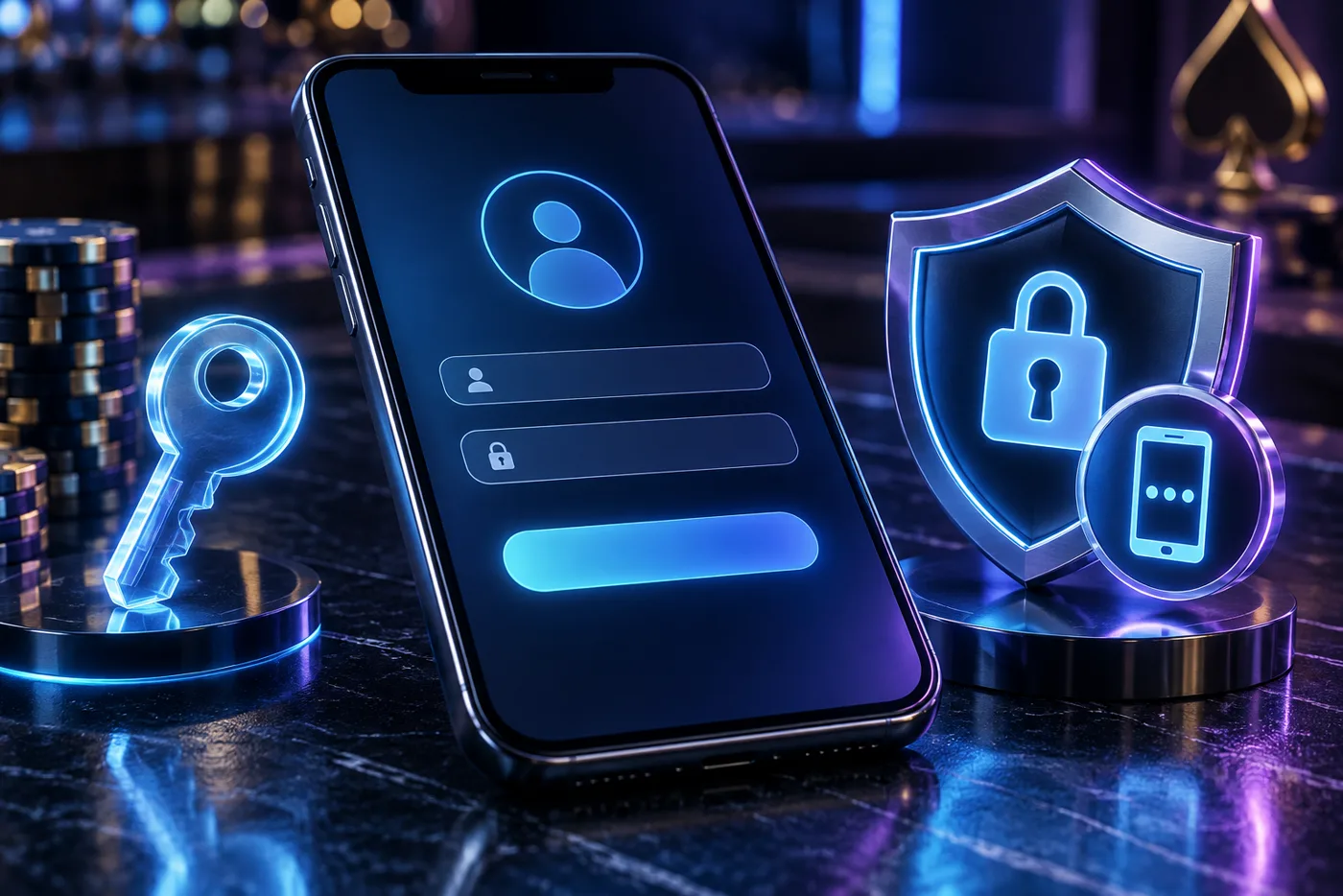 Teléfono con interfaz genérica y escudo de seguridad